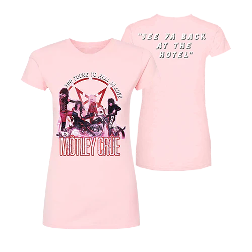 "Too Young To Fall In Love" Pink Tee