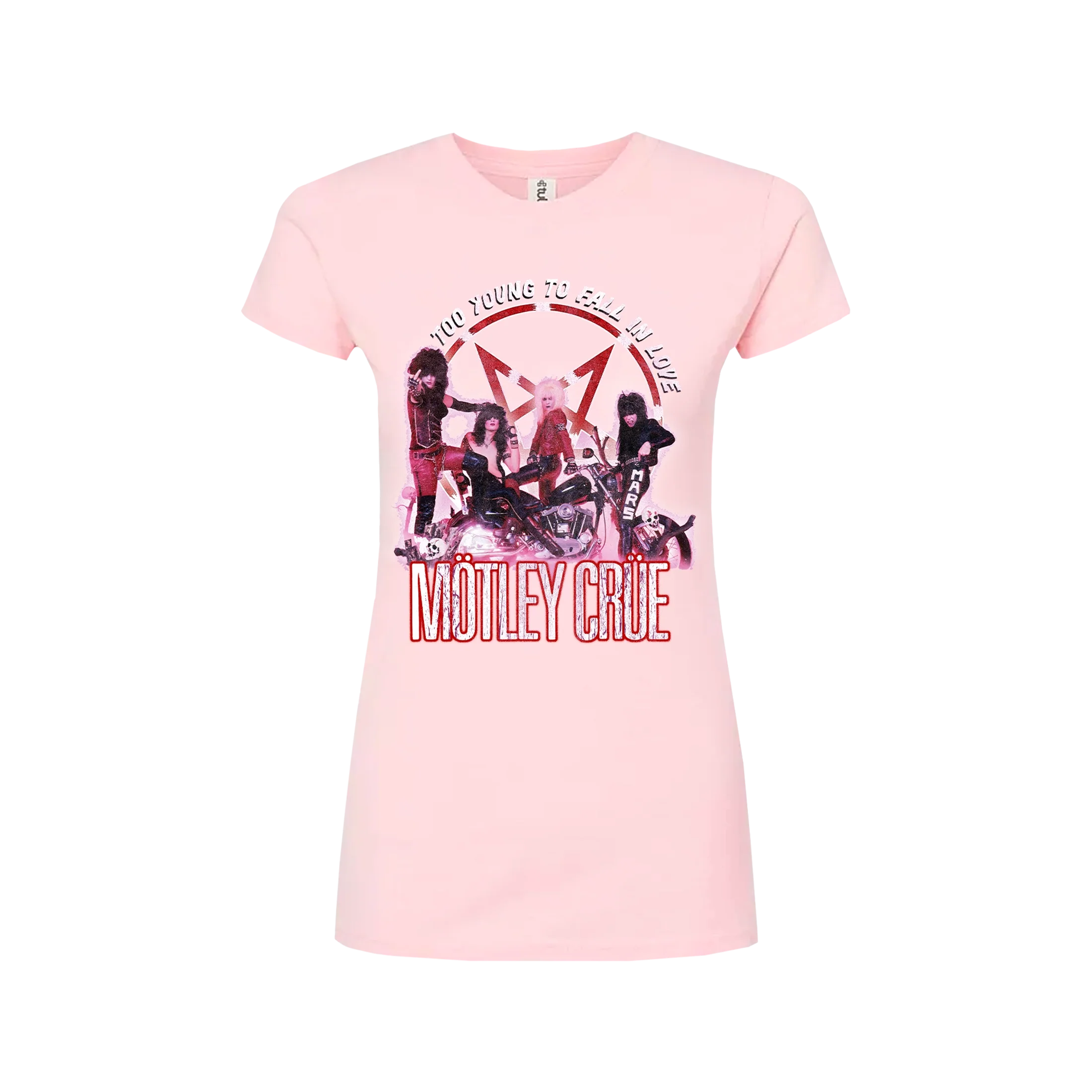 "Too Young To Fall In Love" Pink Tee - Image 2